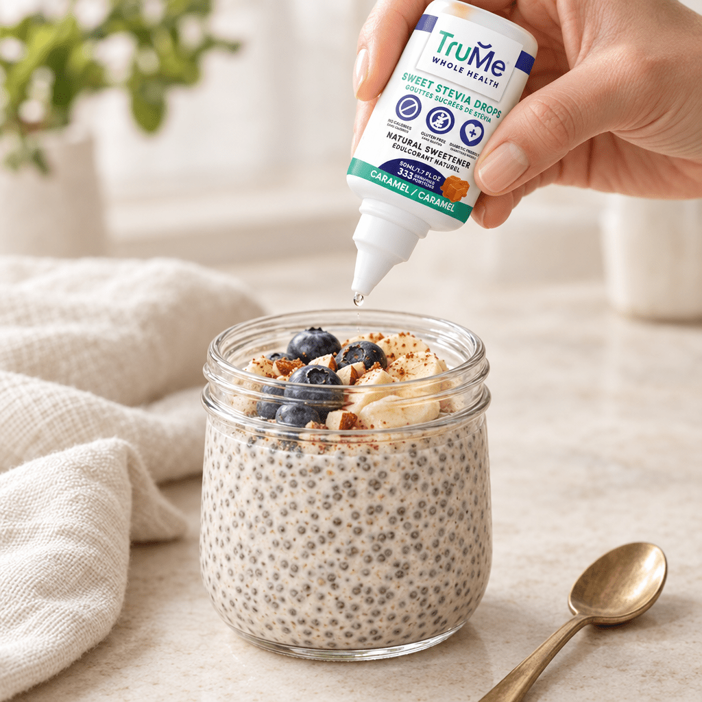Keto Caramel Stevia Drops - Zero Carb Liquid Sweetener - TruMe Wellness