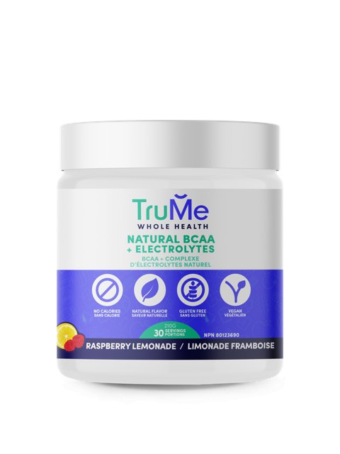 **New**BCAA Amino Acid Supplement with Electrolytes - Raspberry Lemonade - TruMe Wellness