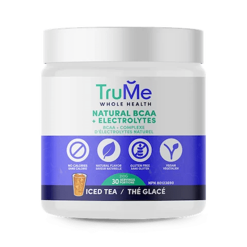 BCAA Amino Acid Supplement with Electrolytes - Iced Tea - TruMe Wellness