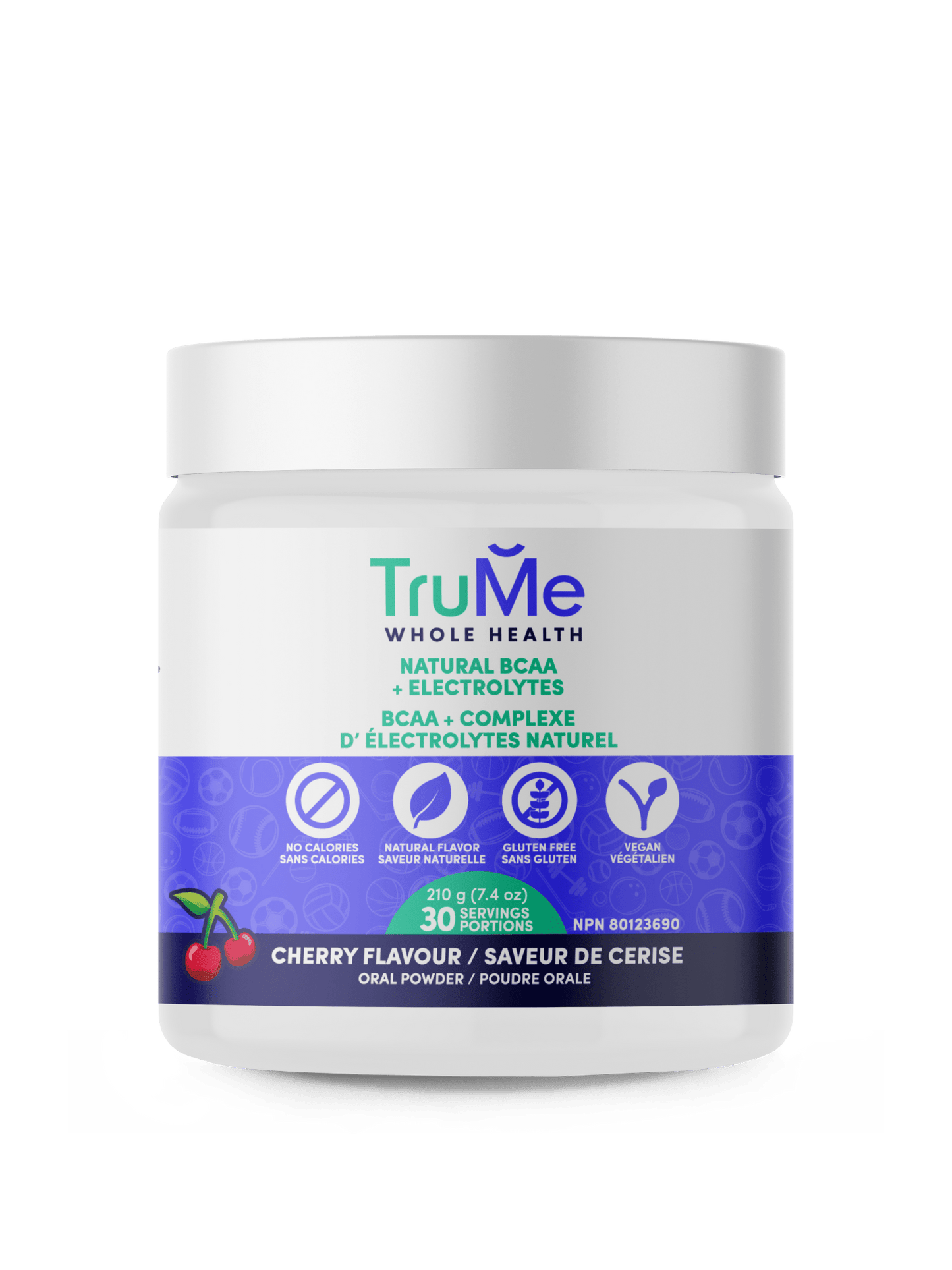 BCAA Powder with Electrolytes - Cherry - TruMe Wellness