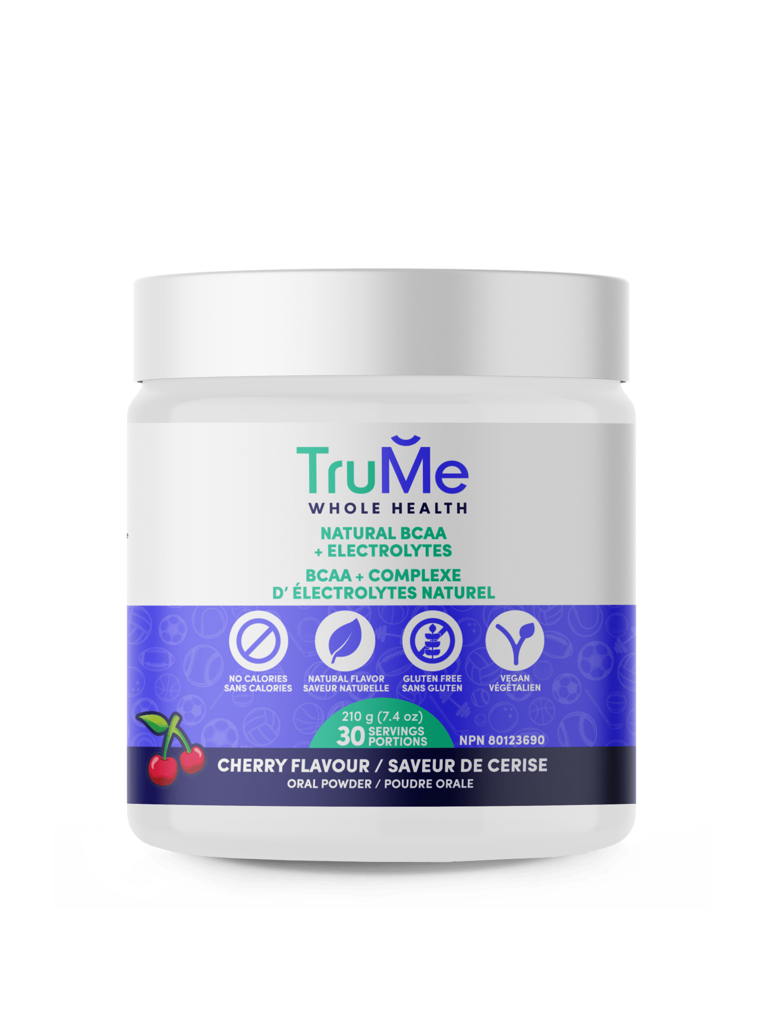 BCAA Powder with Electrolytes - Cherry - TruMe Wellness