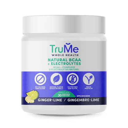 BCAA Powder with Electrolytes - Ginger Lime - TruMe Wellness
