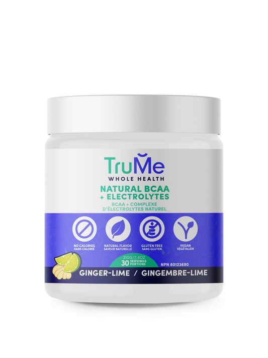BCAA Powder with Electrolytes - Ginger - Lime - TruMe Wellness