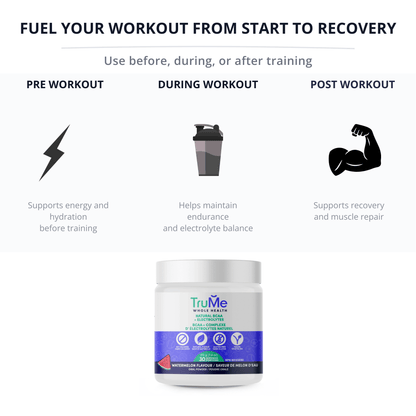 BCAA Powder with Electrolytes - Watermelon - TruMe Wellness
