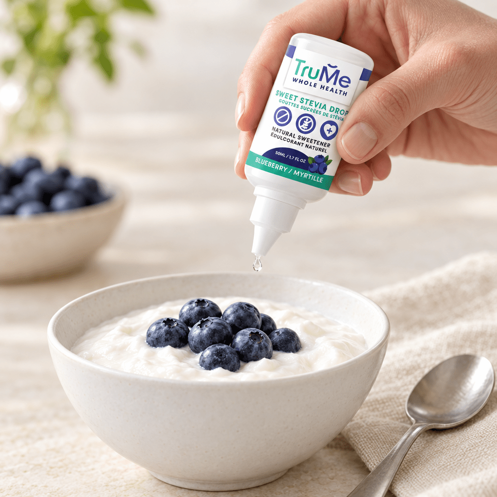Keto Blueberry Stevia Drops - Zero Carb Liquid Sweetener - TruMe Wellness