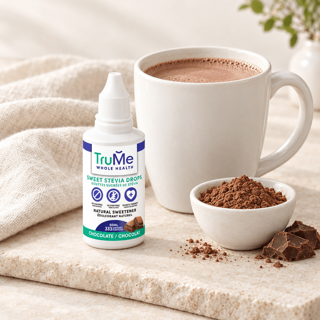 Keto Chocolate Stevia Drops - Zero Carb Liquid Sweetener - TruMe Wellness