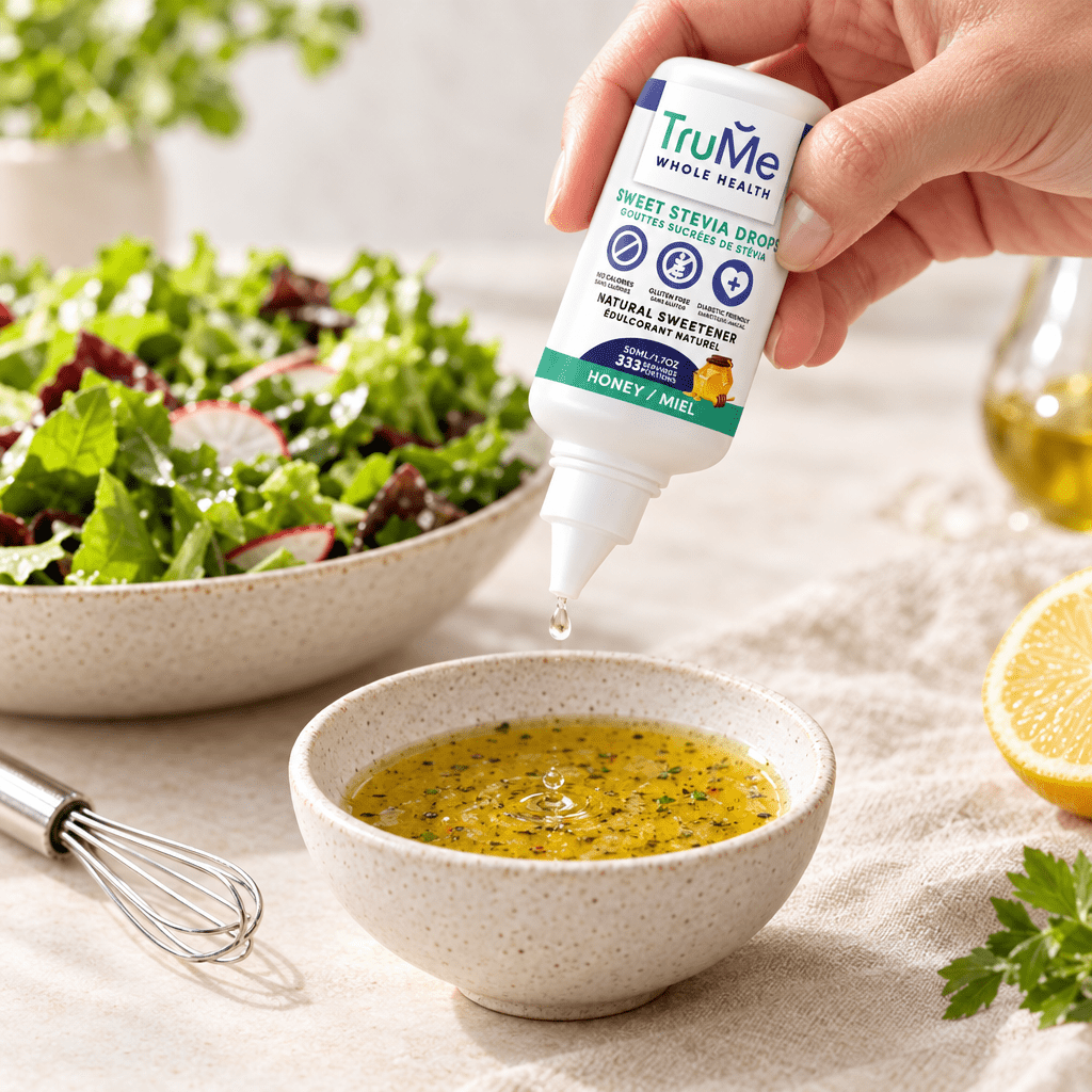 Keto Honey Stevia Drops - Zero Carb Liquid Sweetener - TruMe Wellness