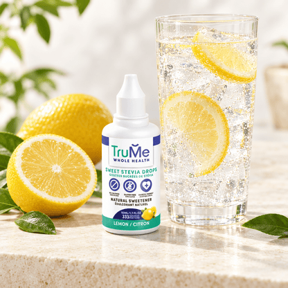 Keto Lemon Stevia Drops - Zero Carb Liquid Sweetener - TruMe Wellness