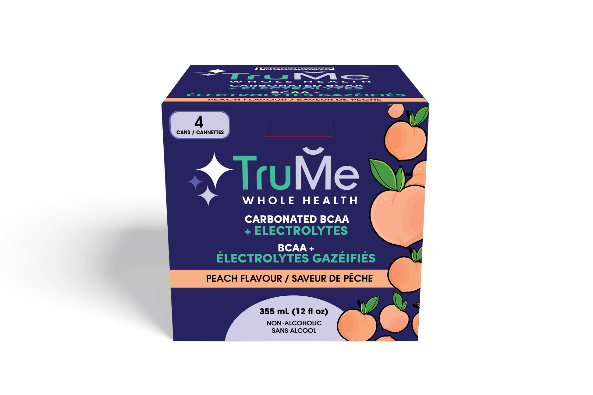 Sparkling BCAA’s with Electrolytes - PEACH - TruMe Wellness