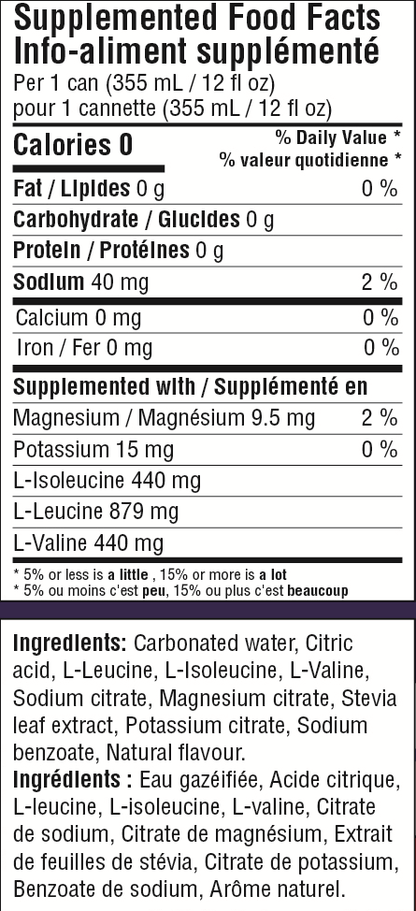 Sparkling BCAA’s with Electrolytes - PEACH - TruMe Wellness