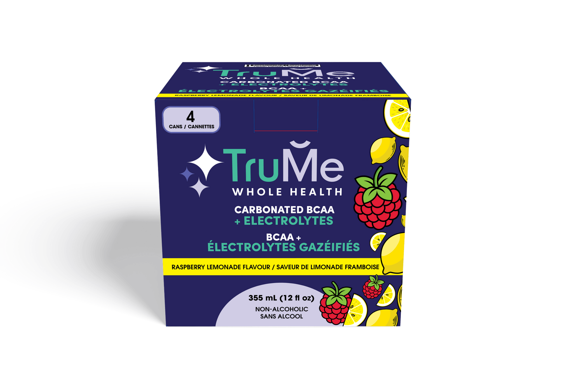 Sparkling BCAA’s with Electrolytes - RASPBERRY LEMONADE - TruMe Wellness