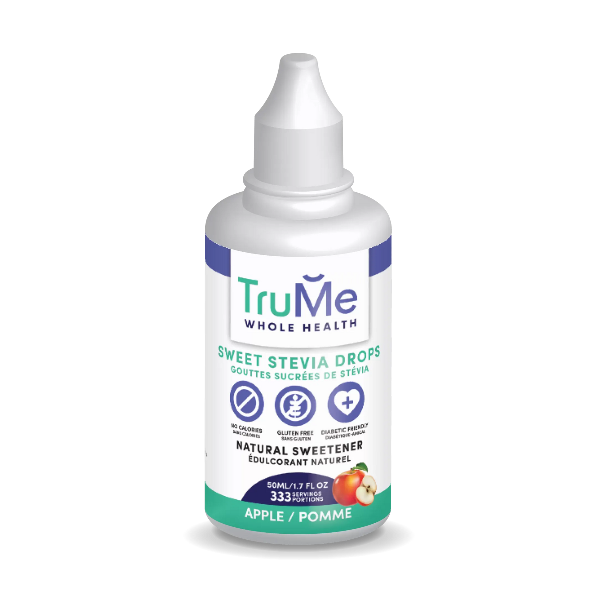 Sweet Stevia Drops - Apple - TruMe Wellness