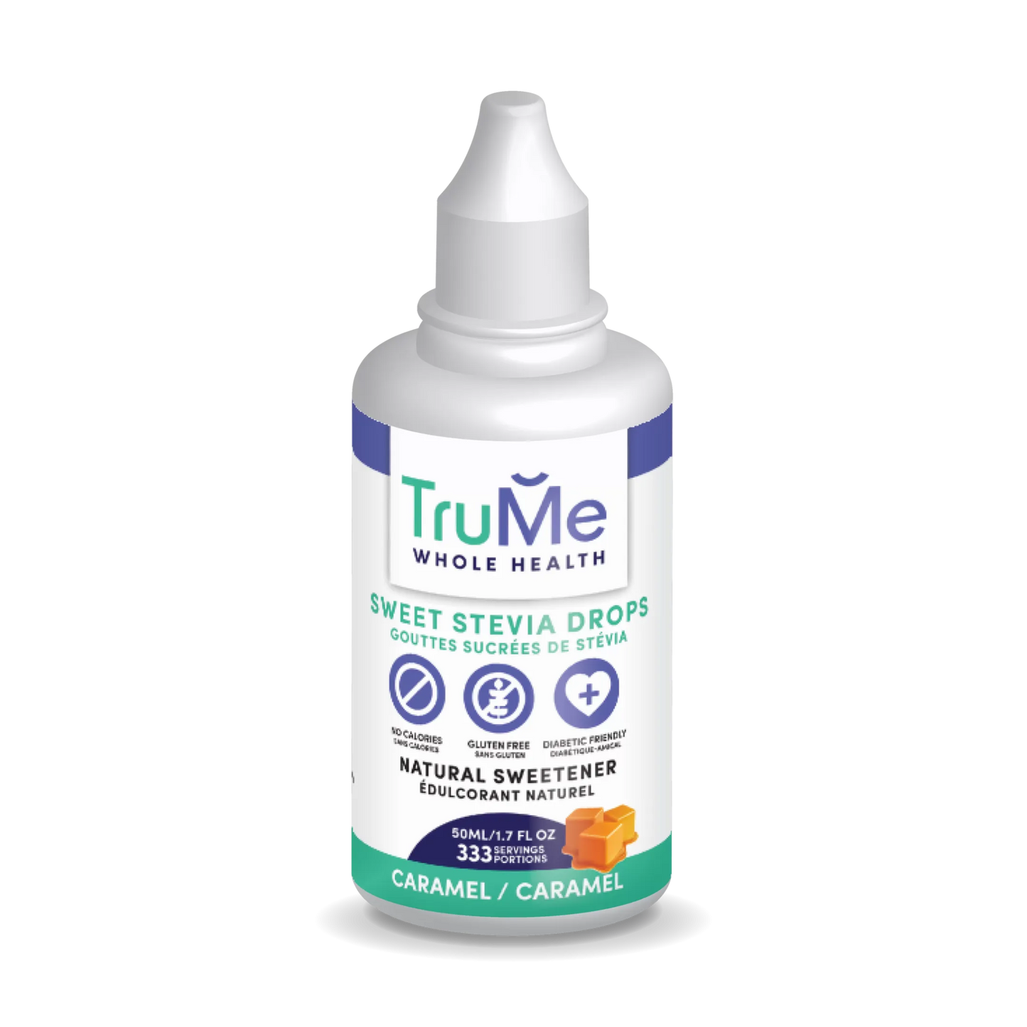 Sweet Stevia Drops - Caramel - TruMe Wellness