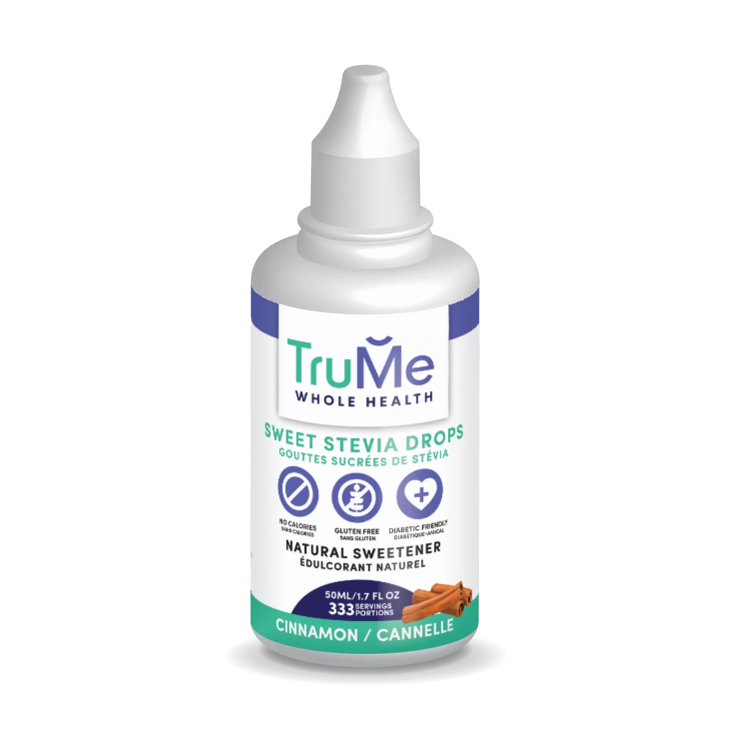 Sweet Stevia Drops - Cinnamon - TruMe Wellness