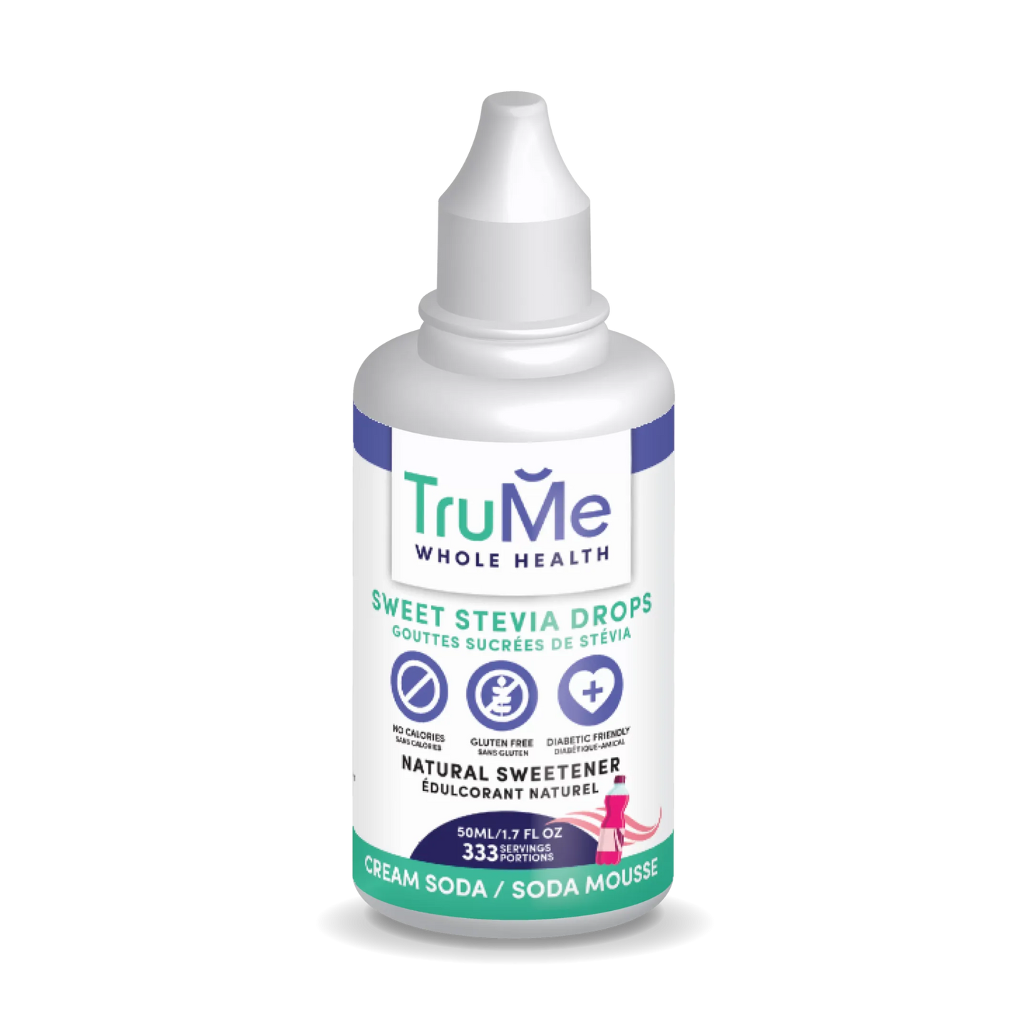Sweet Stevia Drops - Cream Soda - TruMe Wellness