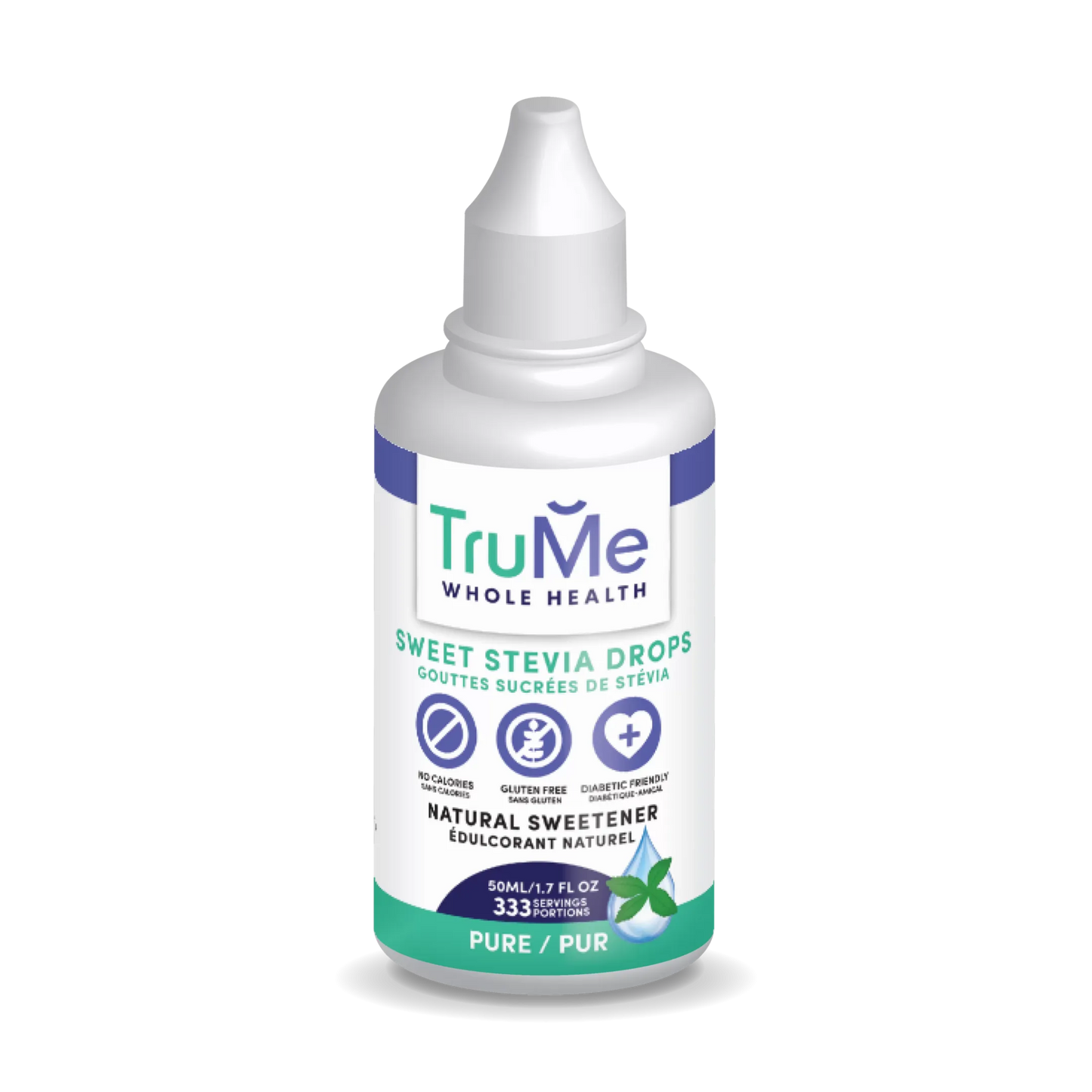 Sweet Stevia Drops - Pure - TruMe Wellness