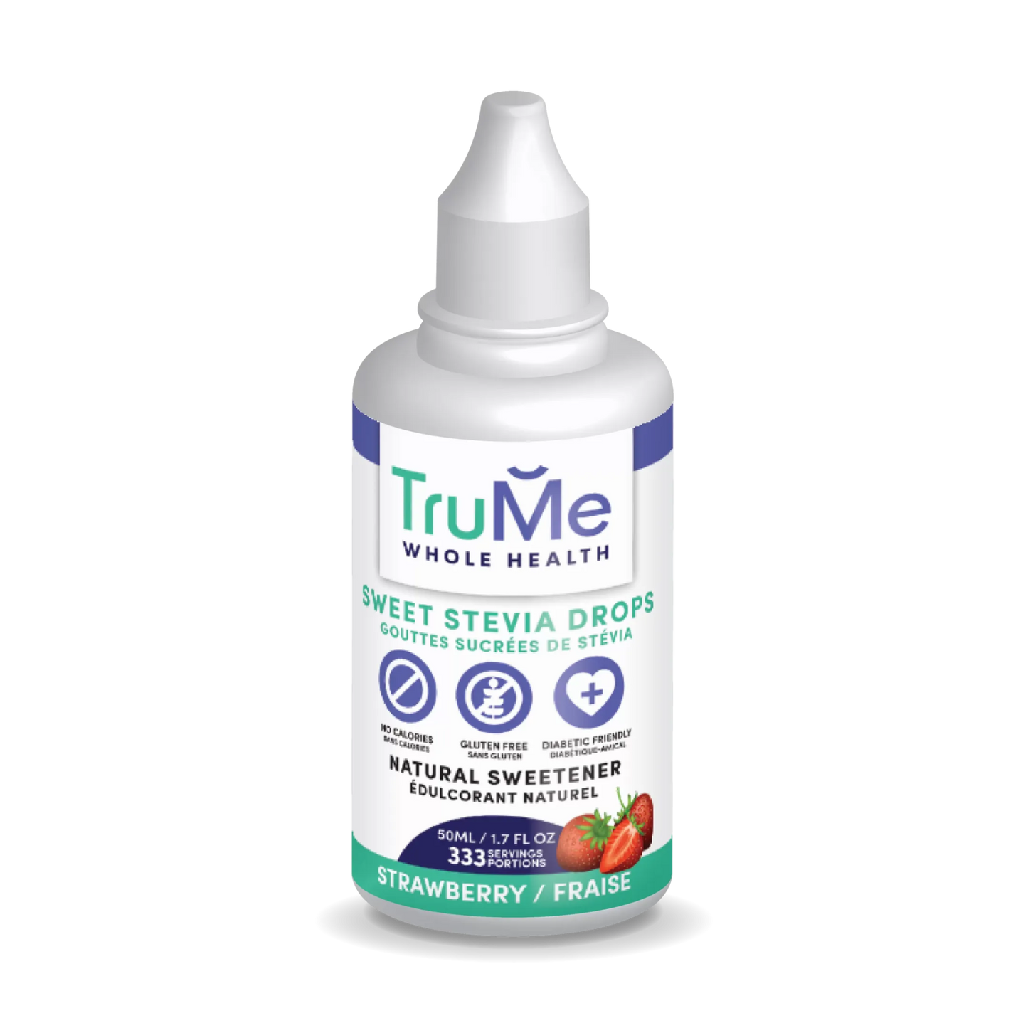 Sweet Stevia Drops - Strawberry - TruMe Wellness