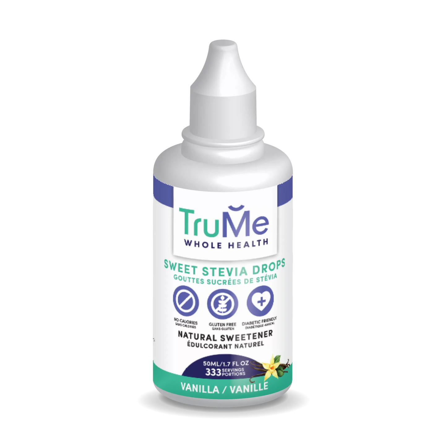 Sweet Stevia Drops - Vanilla - TruMe Wellness