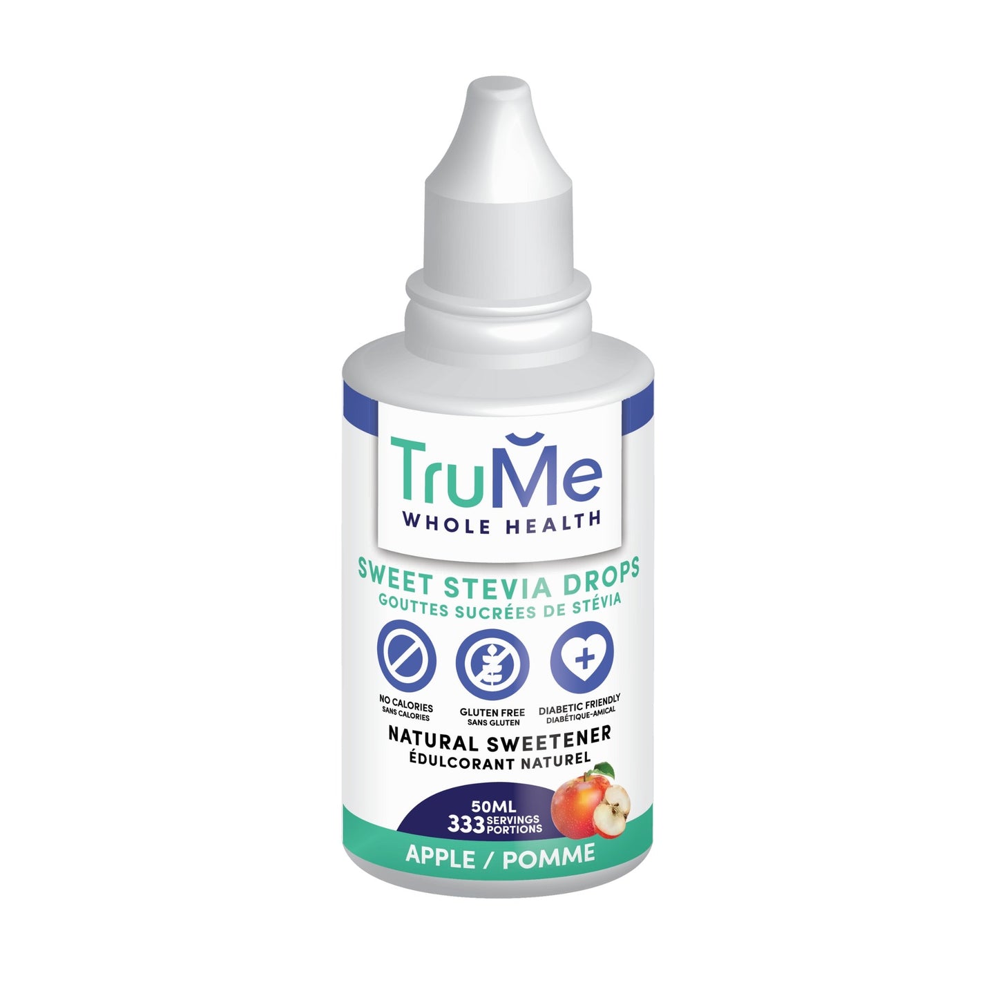 Sweet Stevia Drops - Apple - TruMe Wellness