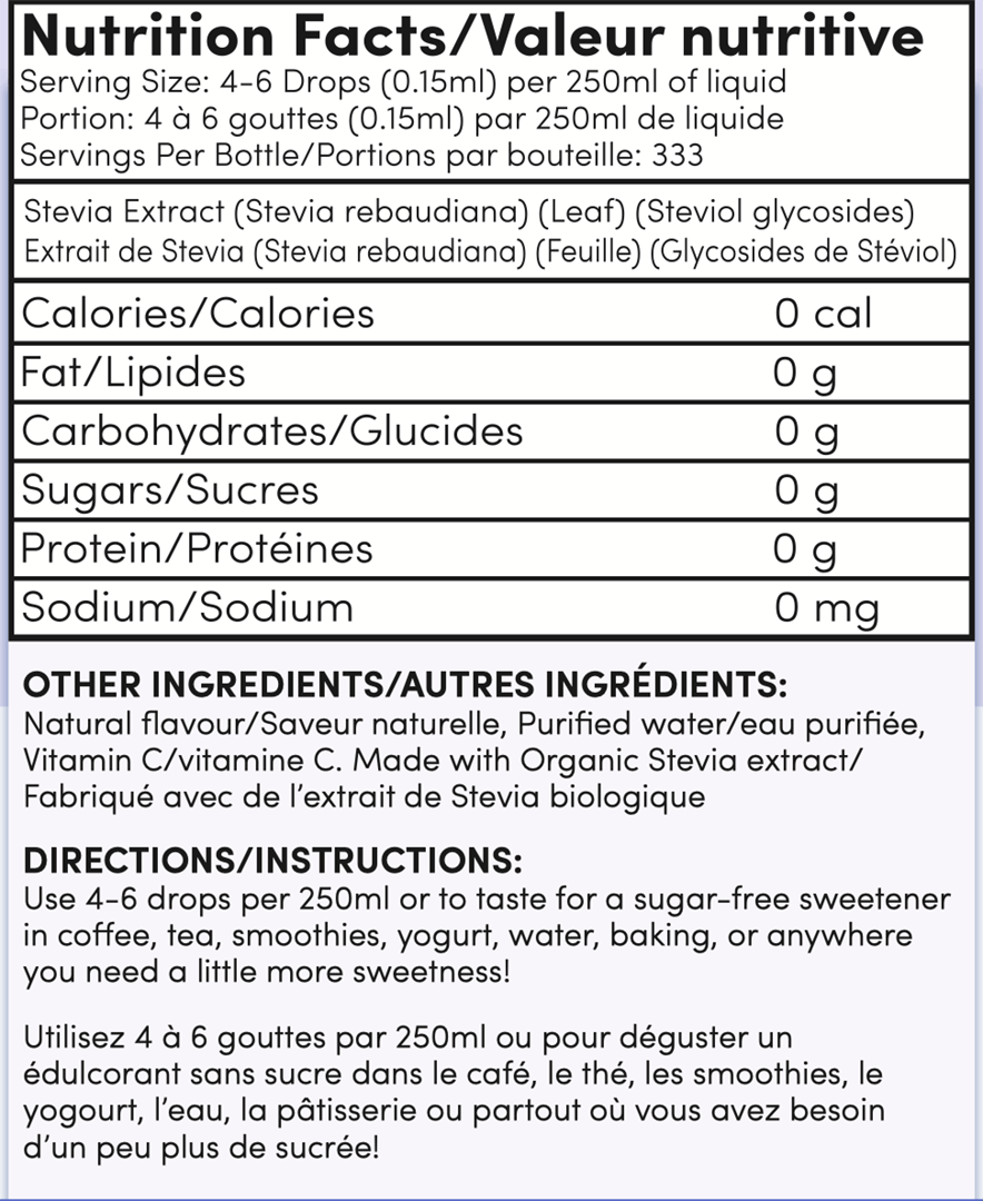 Sweet Stevia Drops - Chocolate - TruMe Wellness